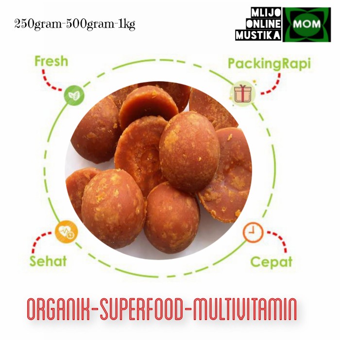 

GULA MERAH PADAT 1Kg / WUNGKUL / NO PENGAWET / LOKAL INDONESIA MANIS - Gula 1Kg