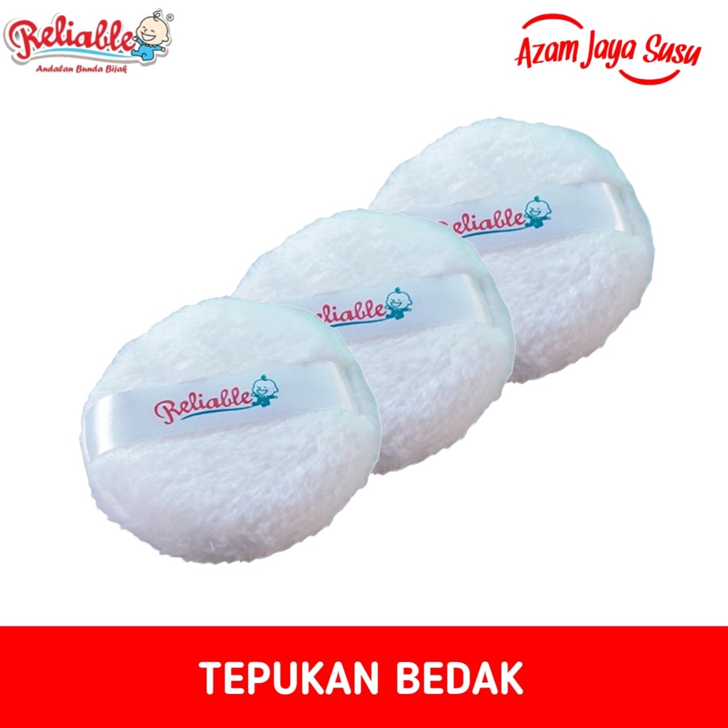 RELIABLE MURAH TEPUKAN BEDAK BAYI PUFF BEDAK LEMBUT POWDER SPONGE