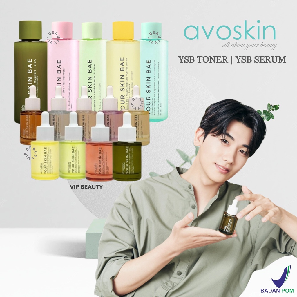 [Sale BUY1 Get1] AVOSKIN YSB Your Skin Bae Serum/ Toner | Niacinamide/ Salicylic/ Hyacross/ Collagen