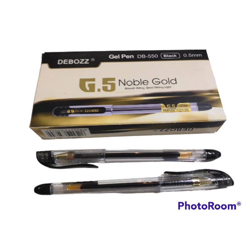 

Pulpen gel Debozz 0,5 hitam isi 12pcs