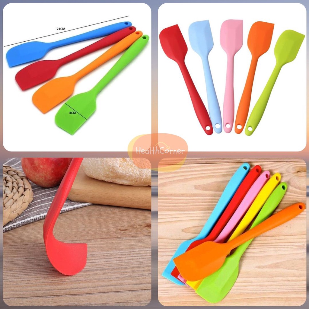 Spatula Silicon Set Kuas Kue Silikon SODET / Sutil Mini / Sodet MPASI Silicone Spatula Kuas Dapur Silikon RANDOM