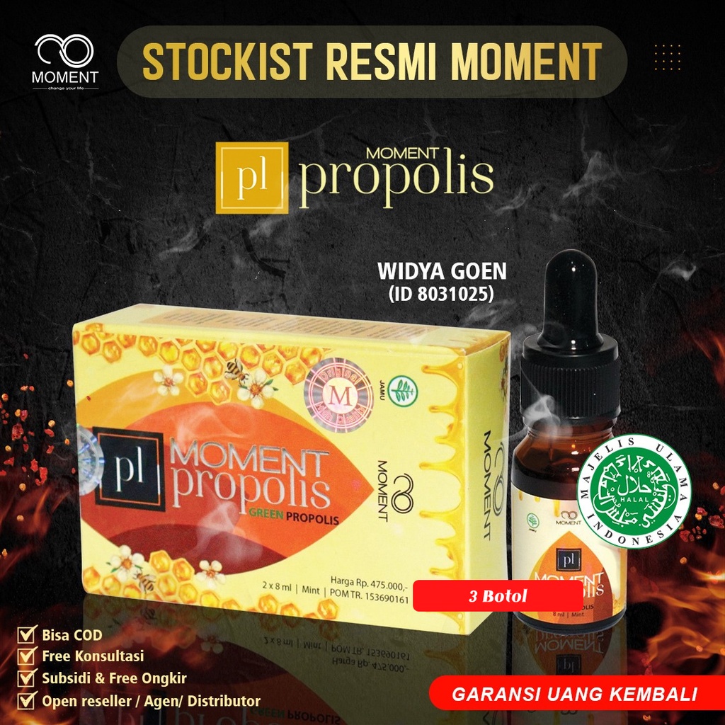 Propolis Moment Original 100% - Obat Sakit Gigi