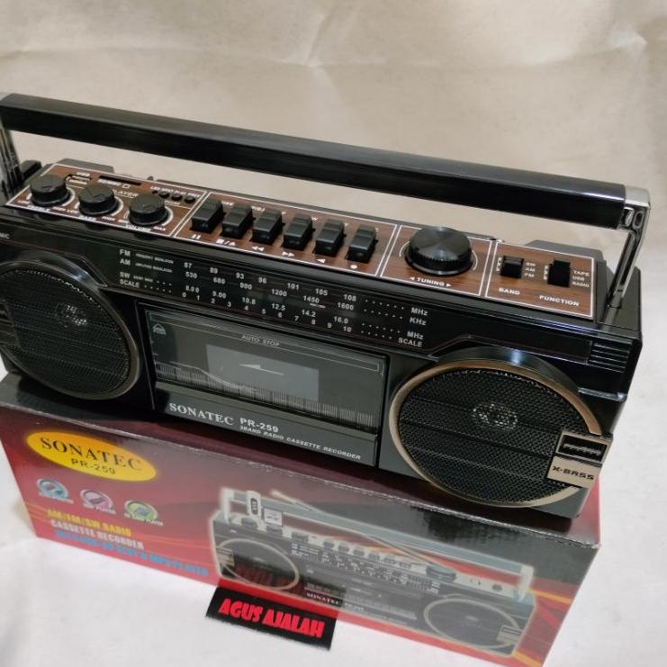 Hot Sale ✅cod Radio kaset sonatec/radio am FM sw sonatec 259/radio jadul klasic fortable radio gmc j