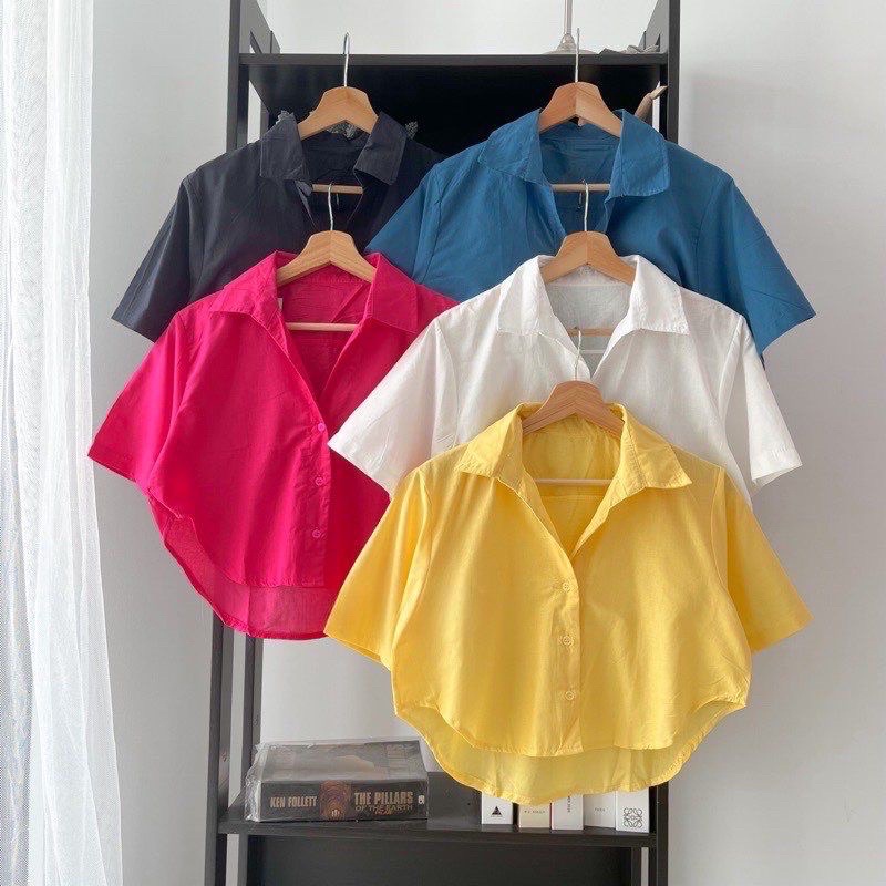 TREXUS - ZRD OOTD Kemeja Crop DILA / BALERO CROP KEMEJA BIG SIZE / OOTD Hem Crop Oversize Big Size /