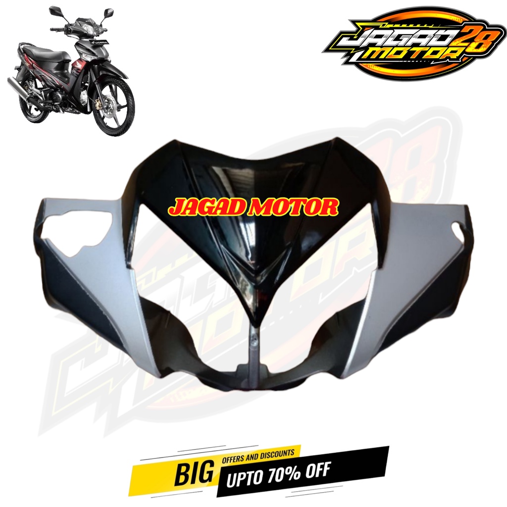 Batok Depan Supra X 125 New Batman Double Disc 2008 2009 2010 2011 Silver / Kepala Depan Supra X 125 New Batman Double Disc 2008 2009 2010 2011 Silver / Batok Kepala Totok Depan  Supra X 125 New Batman Double Disc 2008 2009 2010 2011 Silver