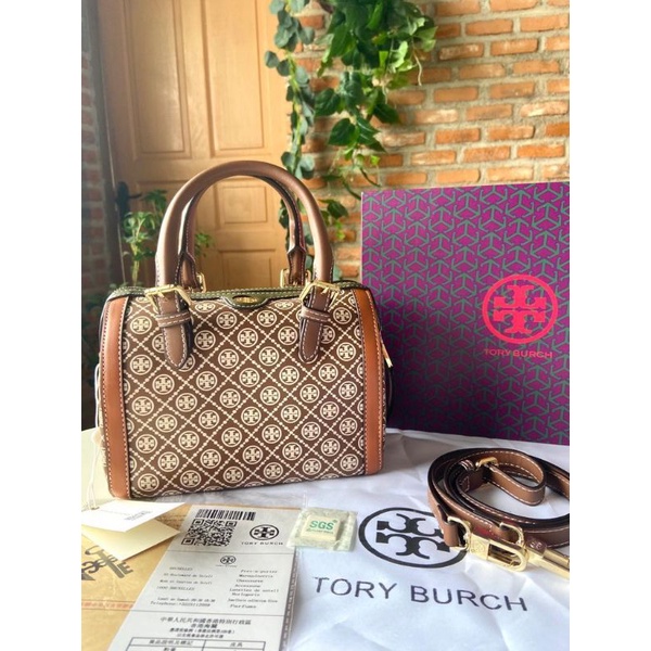 Tory Burch Monogram Jacquard Speedy Bag  ( kulas )Series 2117