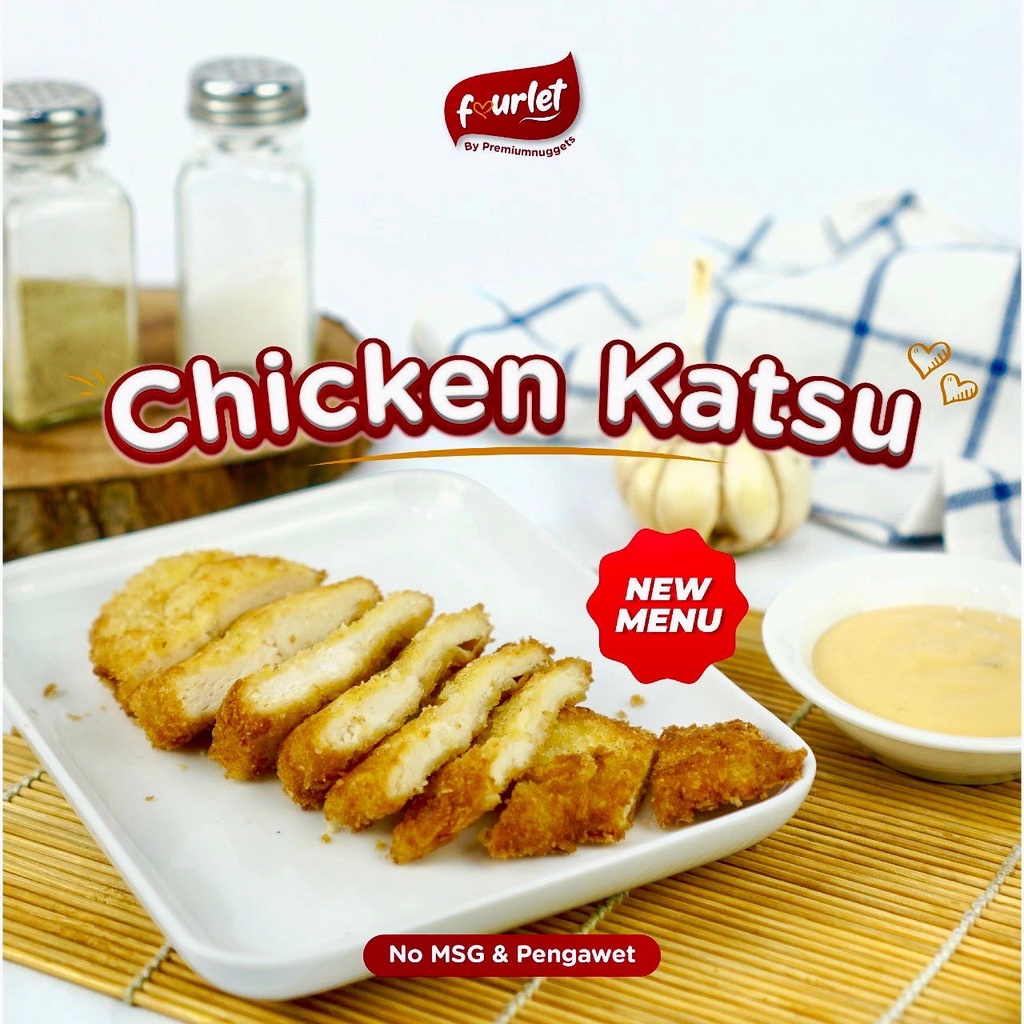 

Fourlet Homemade Frozen Chicken Katsu, NO MSG NO pengawet