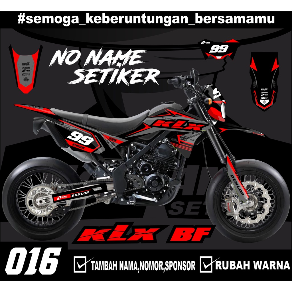 Sticker setiker stiker decal KLX BF- (016) minimalis Fullbody-Dekal stiker KLX Trail