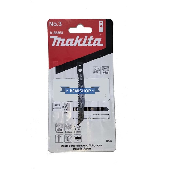 Mata Jigsaw MAKITA No.3 Mata Gergaji Tripleks No 3 Mata Jig Saw Tipe 2 Lubang Kayu Triplek Triplex M