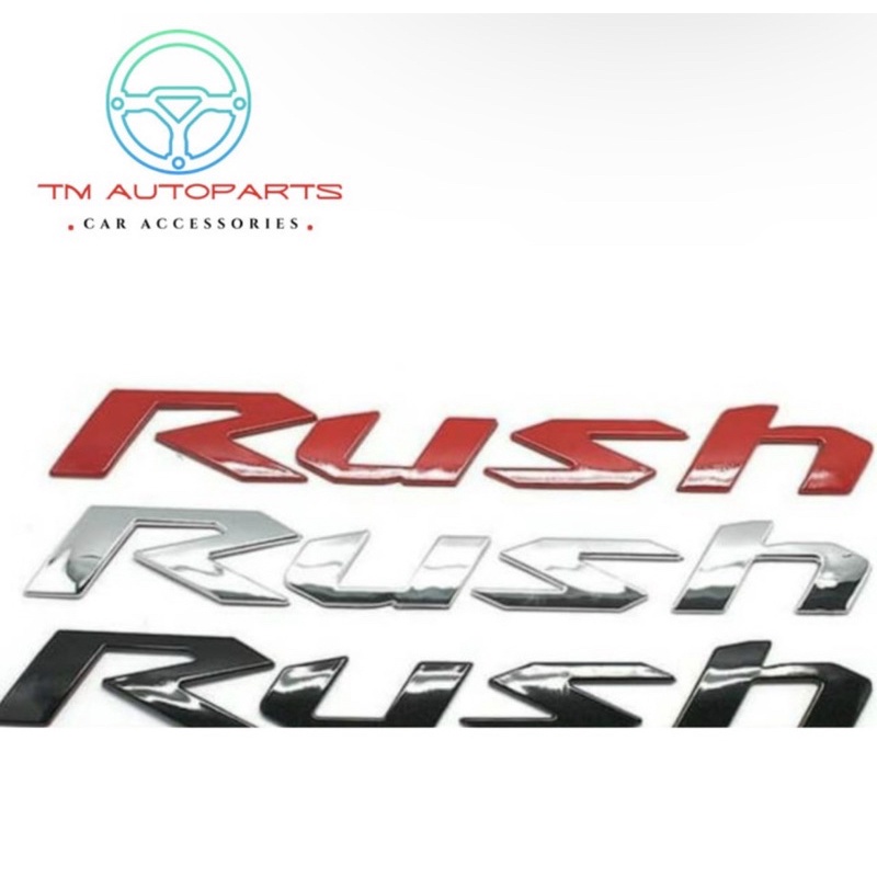 emblem kap mesin rush logo kap mesin rush jumbo