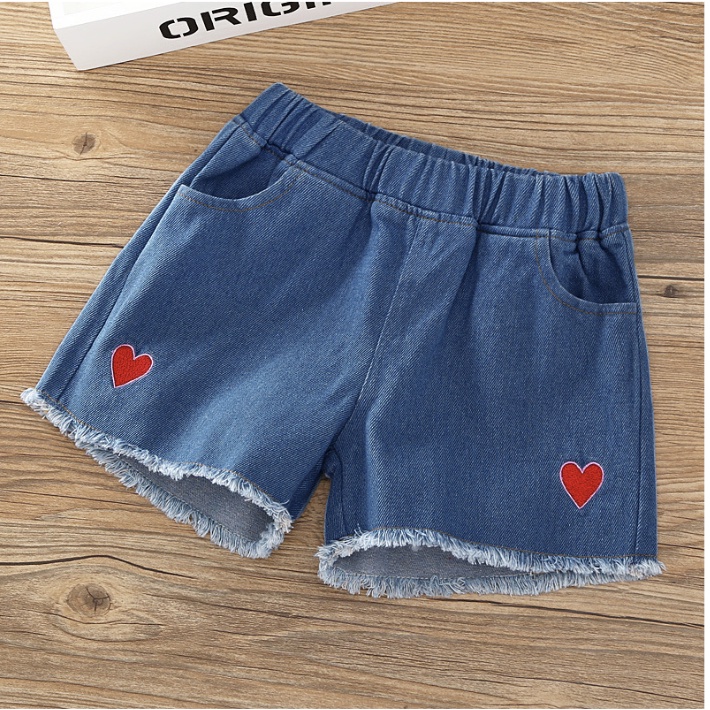 babyfit [2-8thn] LOVED celana jeans anak perempuan hotpants lentur stretch karet celana import jx-0116r