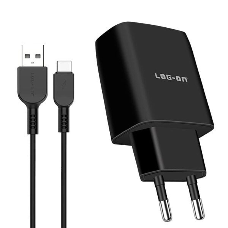 CHARGER LOGON Lo-C31 TYPE C Quick Charge 2USB 2.4A SMART IC