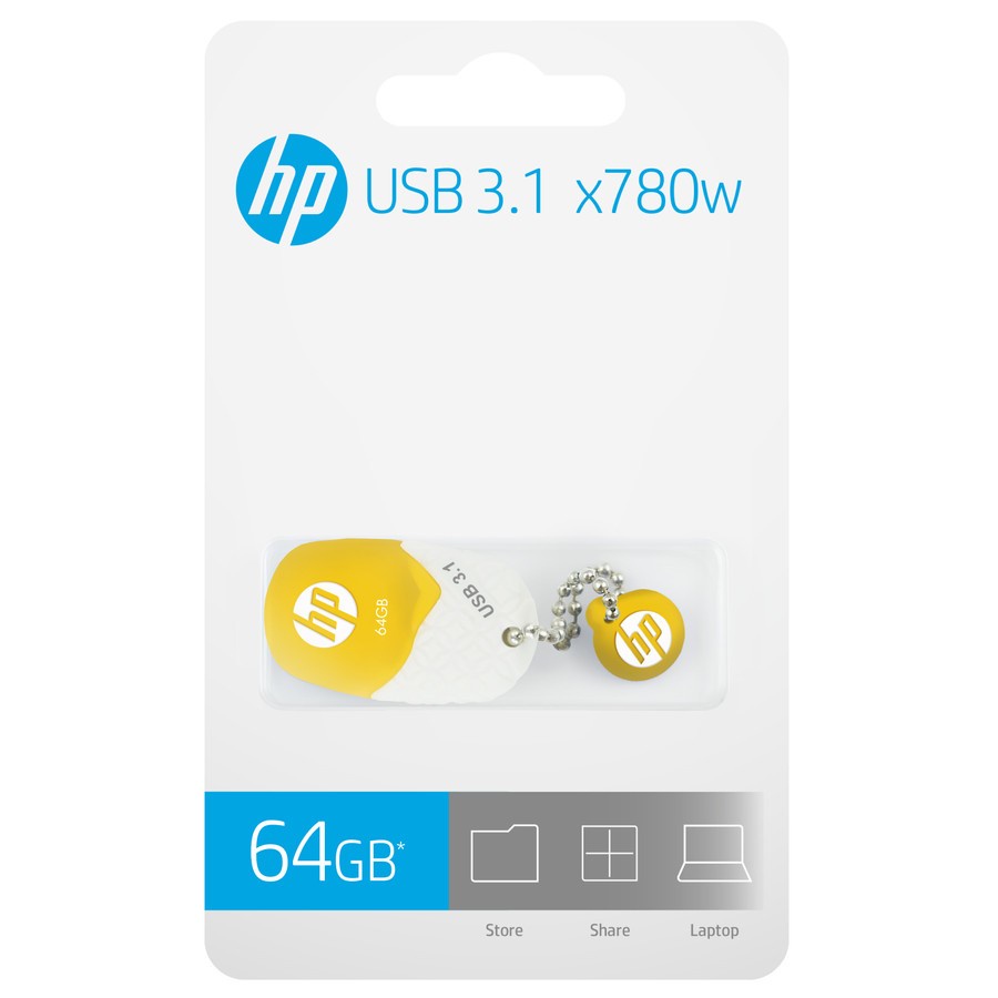 FLASHDISK HP USB 3.1 type x780w - 64gb Yellow