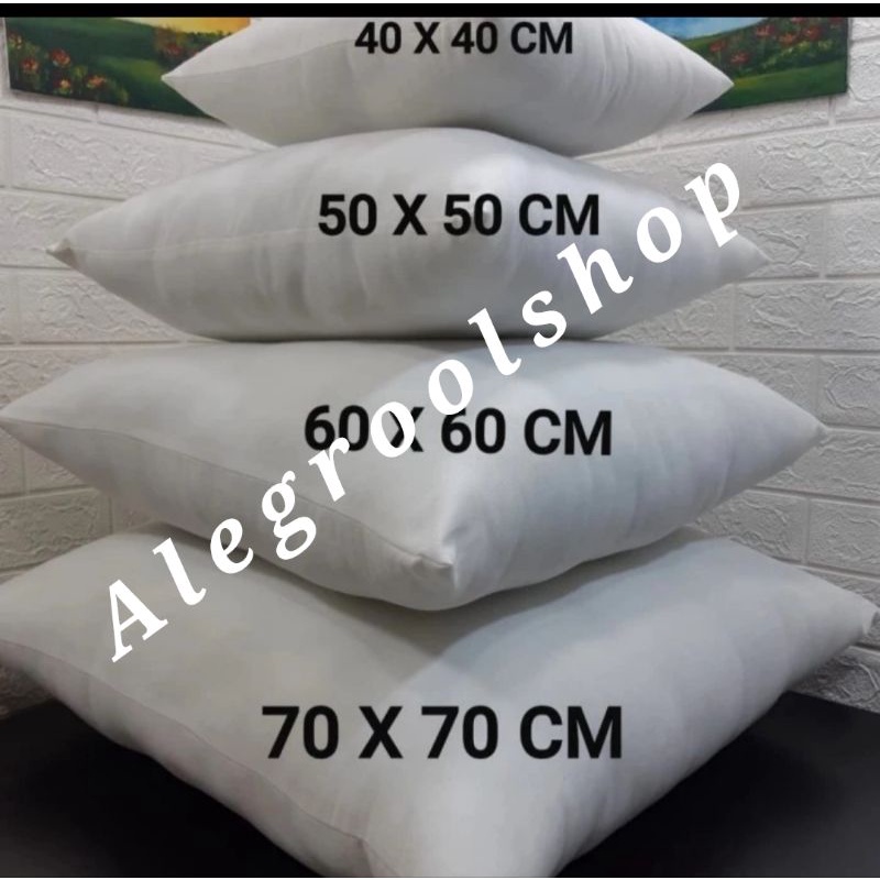 promo!! bantal sofa 60x60 ukuran hotel sedia ukuran 40 50 60