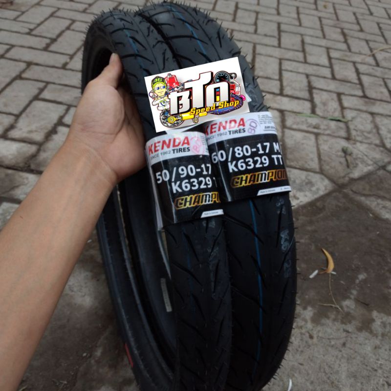 BAN LUAR KENDA UKURAN 50-90/ 60-80/70-80 RING 17 ORIGINAL KENDA