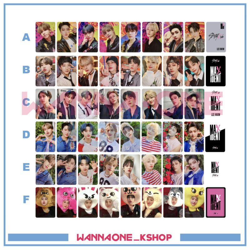 photocard Stray kids POB Maxident straykids