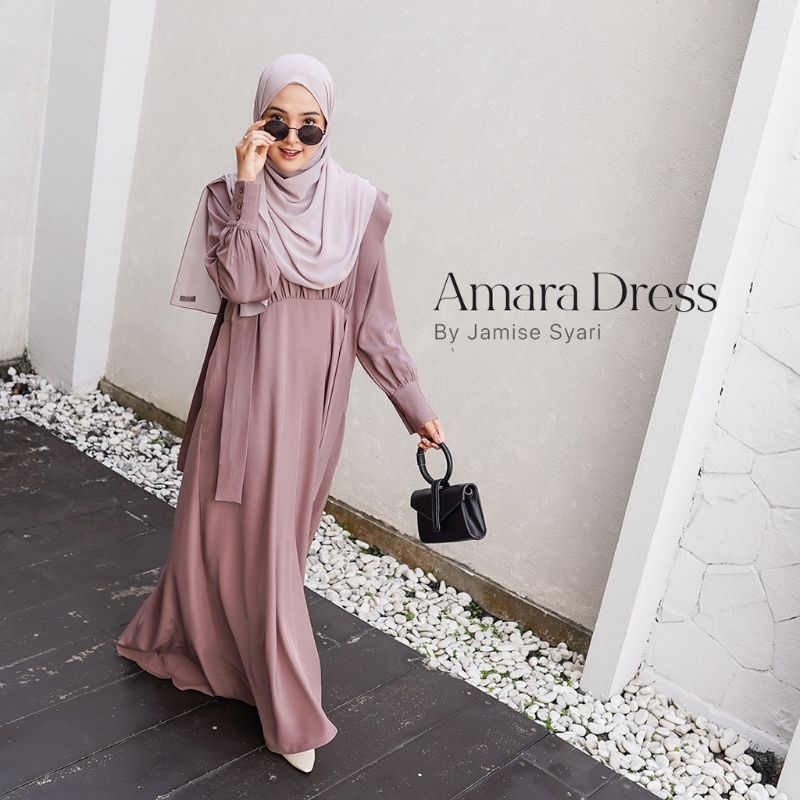 Amara Dress | Jamise Syari | Faezia Official Shop | Gamis Populer