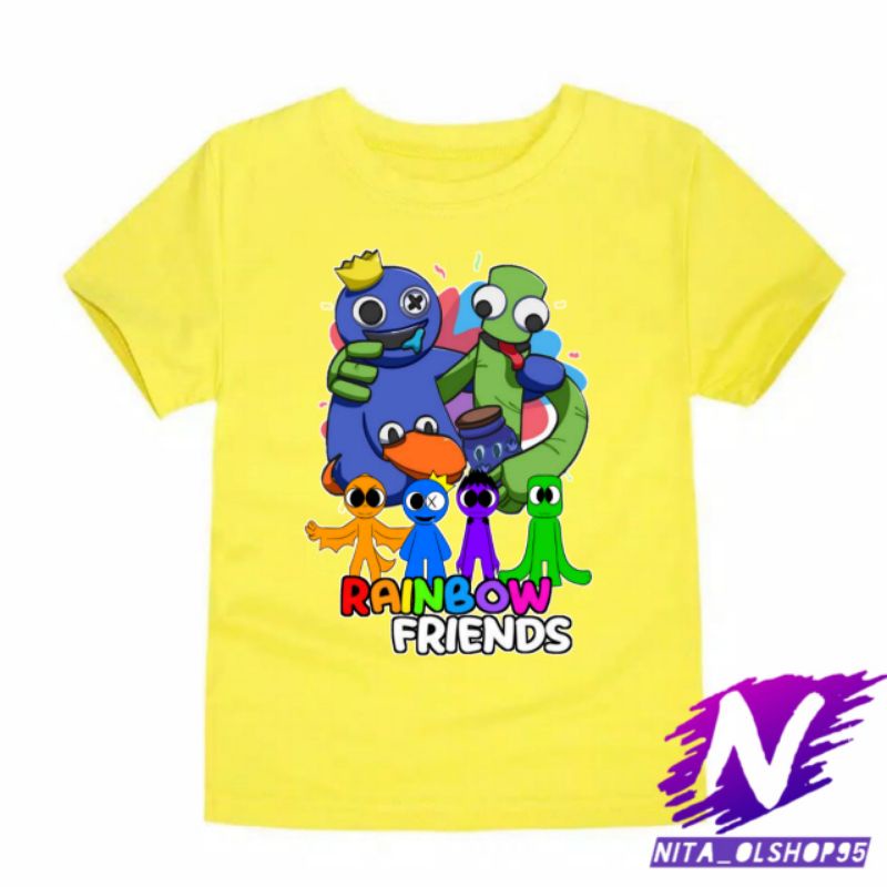 rainbow friends baju anak rainbow friends kaos anak rainbow friends
