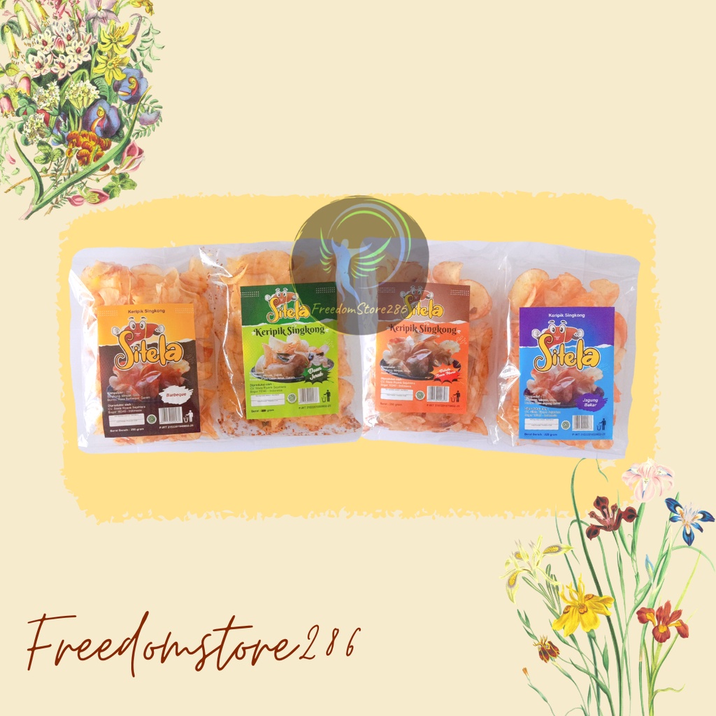 

Keripik Singkong Sitela 225gr / Kripik Singkong Pedas / Original