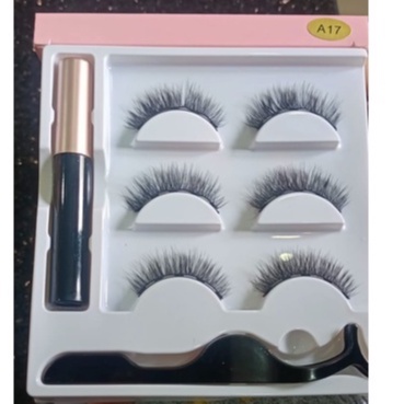 PREMIUM 3 Pasang MAGNETIC EYELASH 3 Pairs MAGNETIC EYELINER BULU MATA PALSU BULU MATA MAGNET