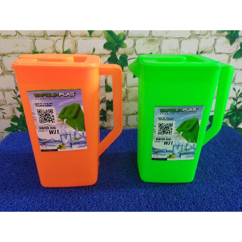 Ceret ESKAN Jacob Plastik Persegi 2100 ml / Teko air / Teko plastik / Teko teh kopi es / Ceret air m