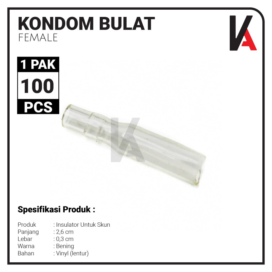 KARET PELINDUNG SKUN BULAT CEWEK / SKUN KONDOM / INSULATOR SKUN 100PCS