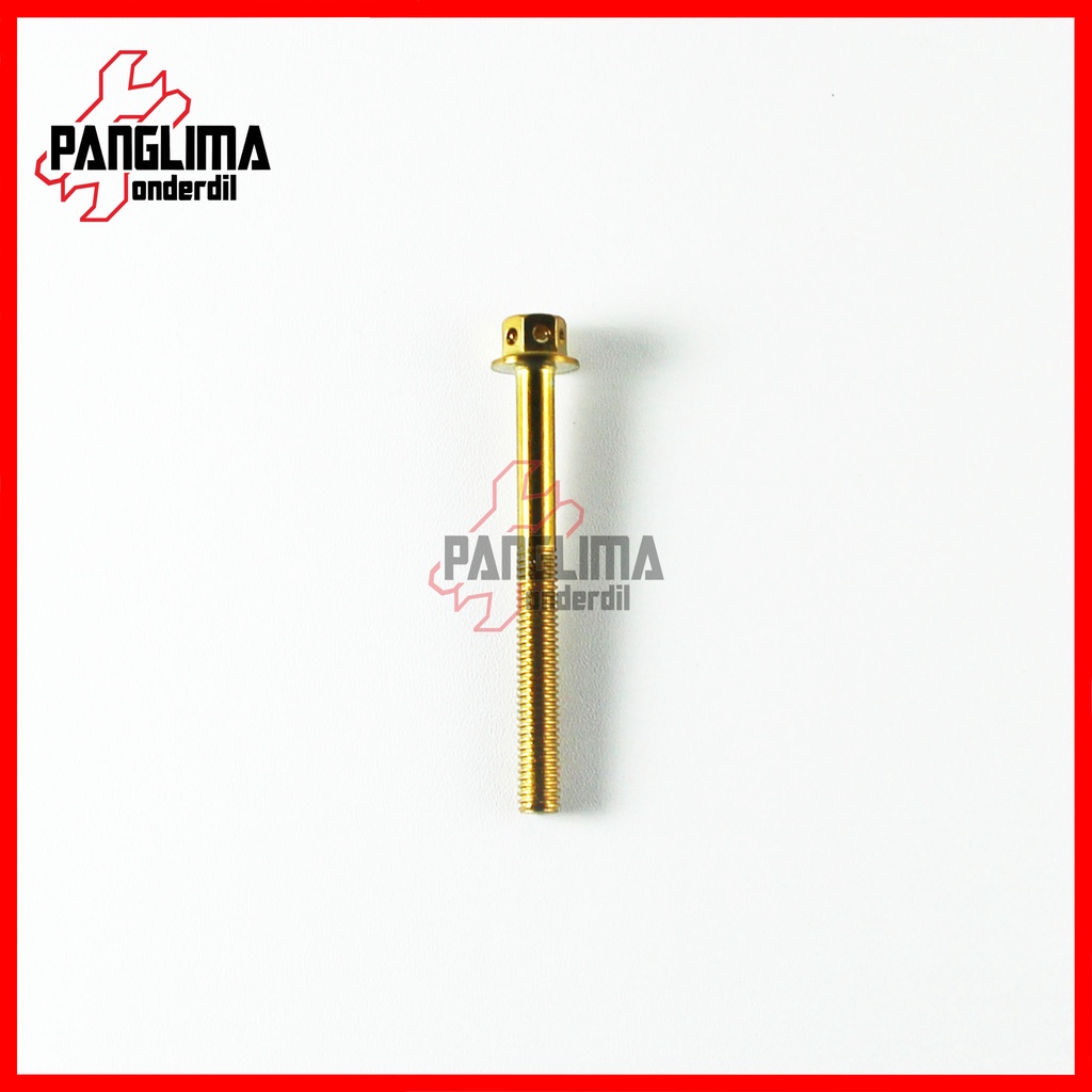 Baut Probolt Flower M6x60-6x60-6 x 60 Kunci 8 Gold-Emas Baud Pro Bolt