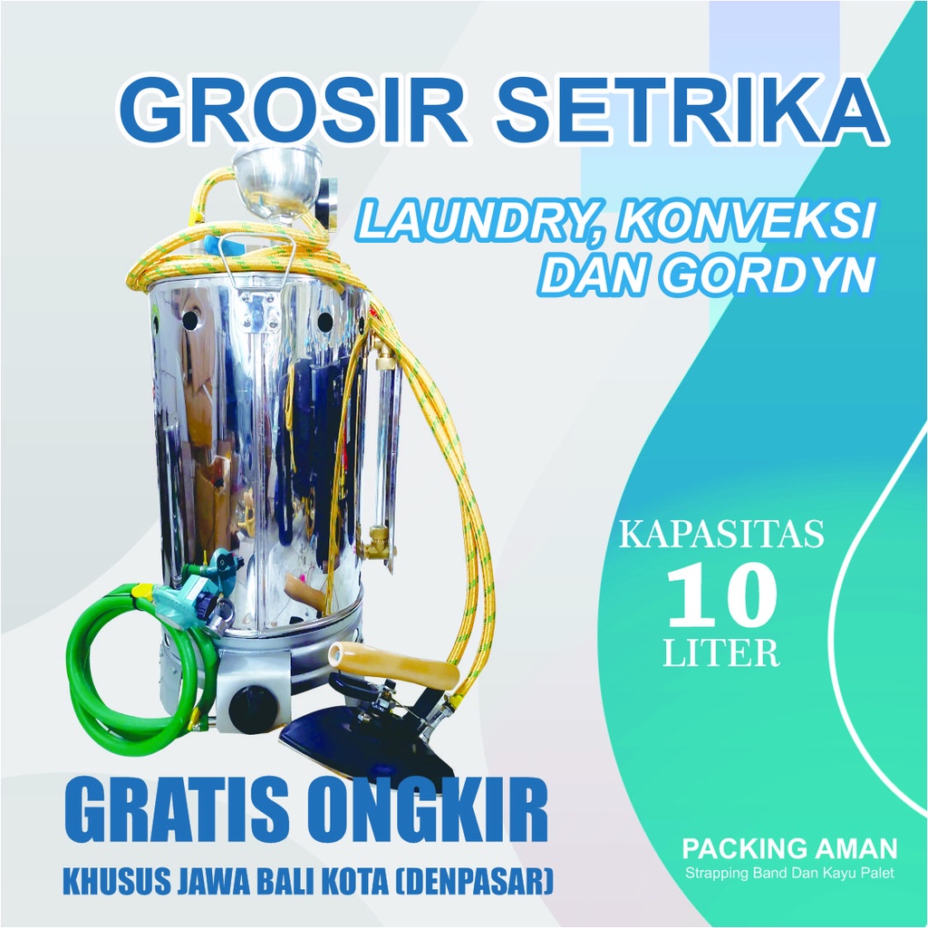 GROSIR SETRIKA UAP LAUNDRY 10 LITER