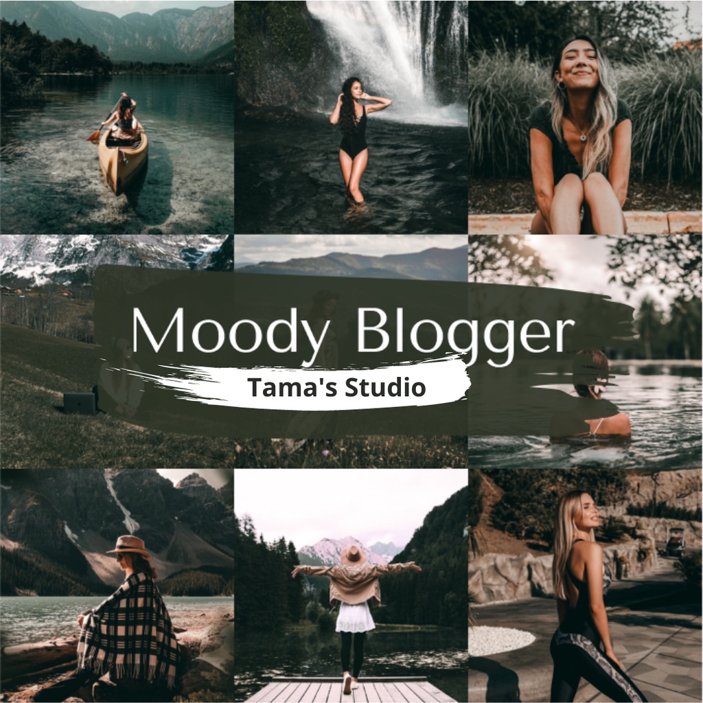 8 Lightroom Preset Moody Blogger IOS/Android &amp; Dekstop