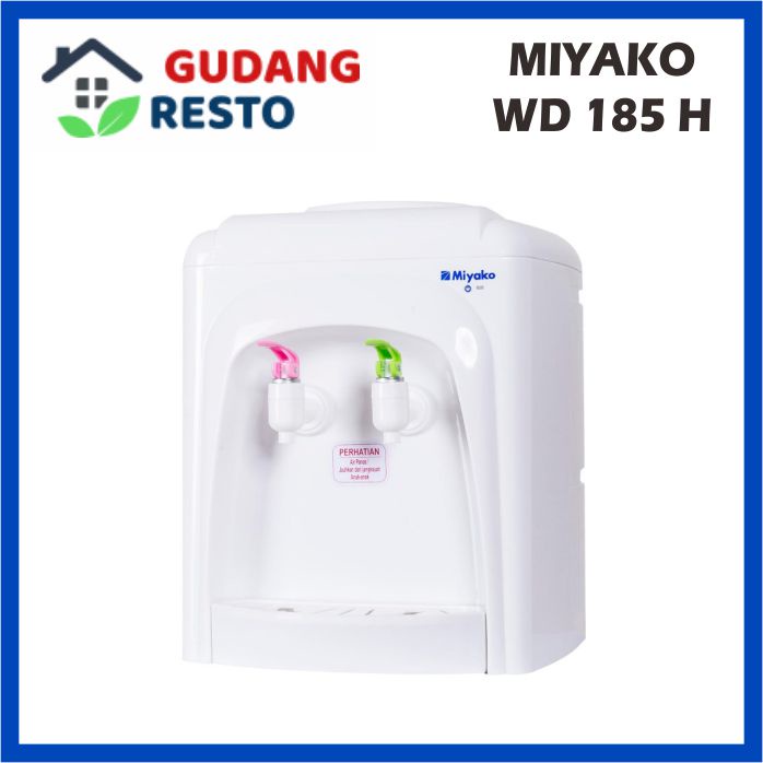 Dispenser Air Minum Hot &amp; Normal Miyako WD 185 H / 185H / 185-H GALON AQUA PANAS / BIASA ORIGINAL GARANSI