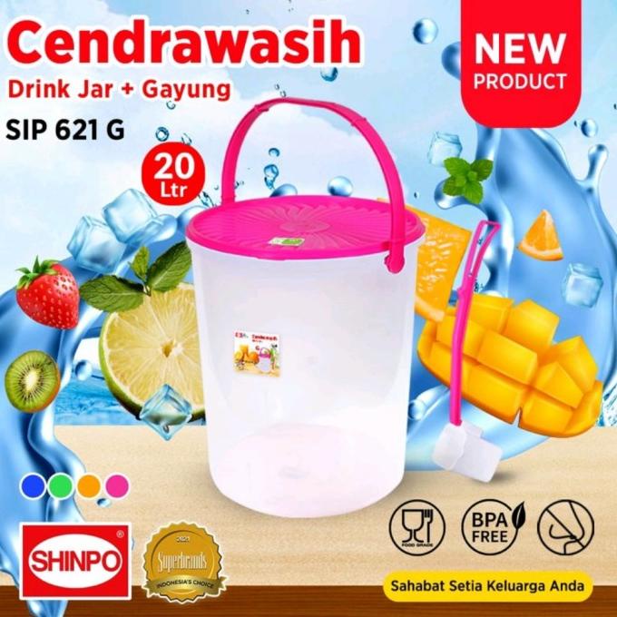 Jual Toples 20 Liter + Gayung/ Toples Es Buah Shinpo 20 Liter ( Gojek ...