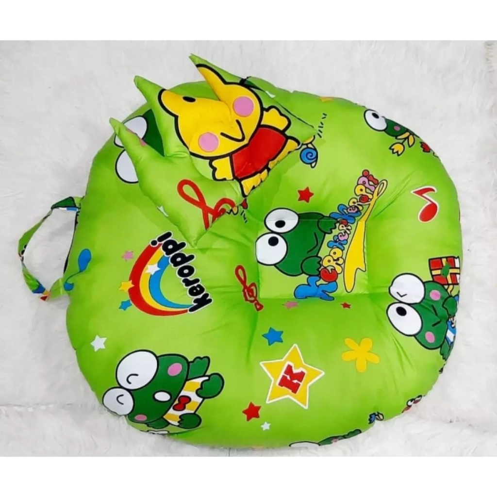 SOFA BAYI NEWBORN UNTUK 0-3 BULAN EMPUK DAN HALUS / BABY LOUNGER / SOFA BAYI MULTIFUNGSI 3 IN 1 /SOFA BAYI DORAEMON KEROPPI LEBAH BULAN BINTANG