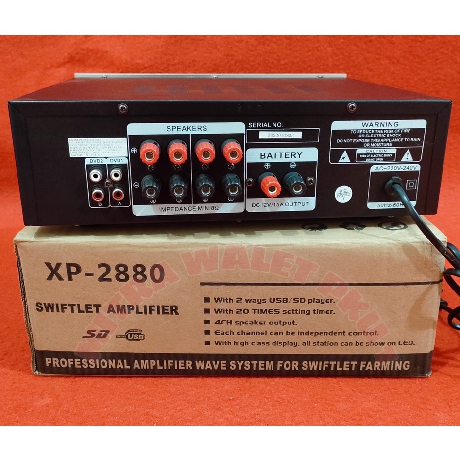 X-sys ampli walet 2 player 4 channel