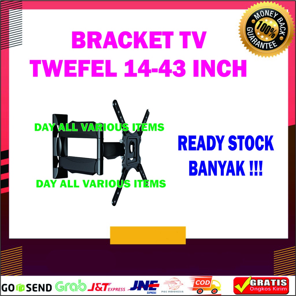 BRACKET TV SWEFEL UKURAN 14-43 INCH