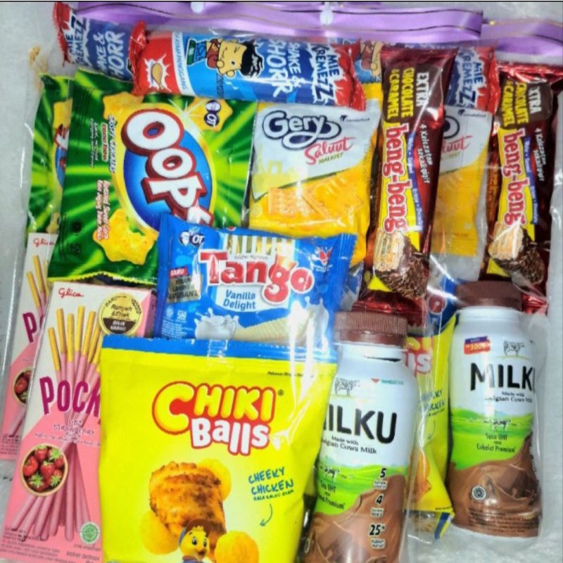 Paket Murah Parsel Ulang Tahun Anak Bingkisan Syukuran Bingkisan Snack Ulang Tahun Anak Free Kartu ucapan