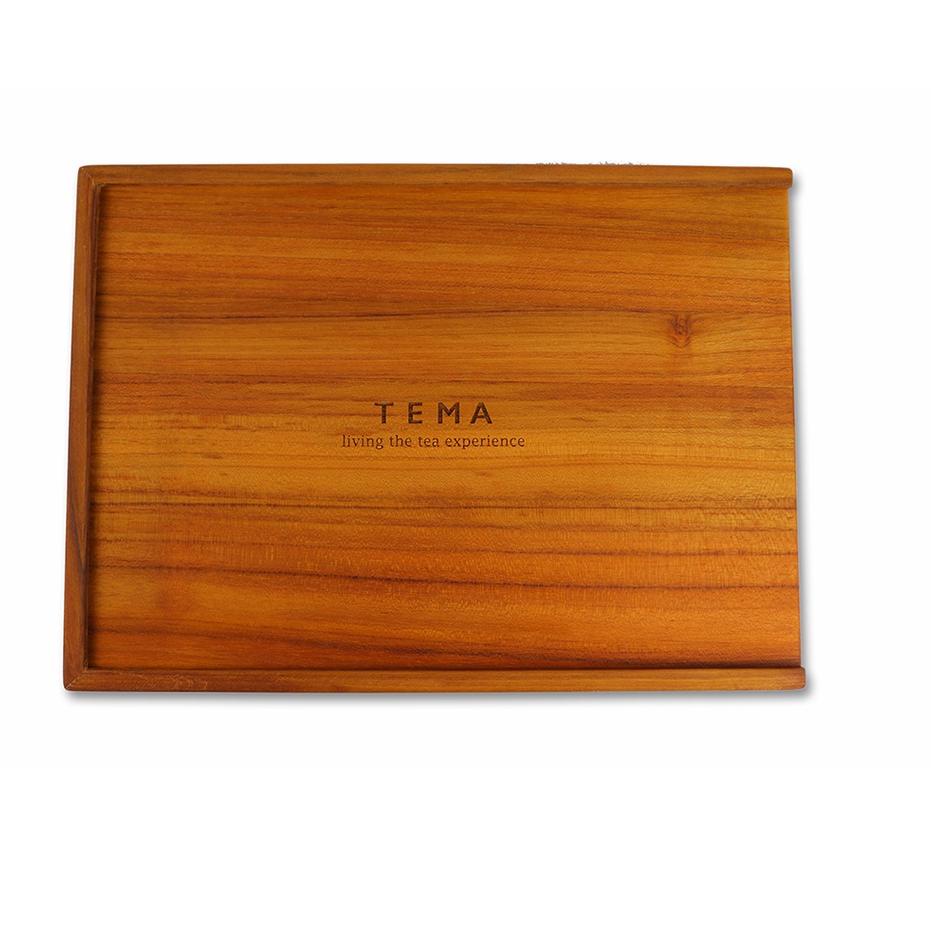 

Id7d7Cr--TEMA Tea Wooden Box Gift - 10 Tea Tubes with Strainer