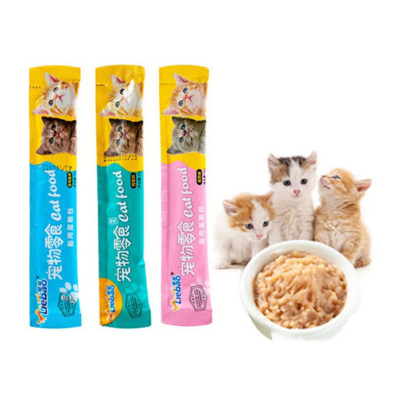 Jual LieBao Cat Treats / Snack Kucing 15 gr Shopee Indonesia