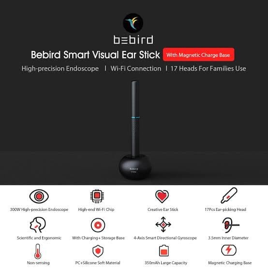 Bebird m9 Pro / r1 Ear Stick Kamera Endoscope 300W - Be Bird Korek Kuping