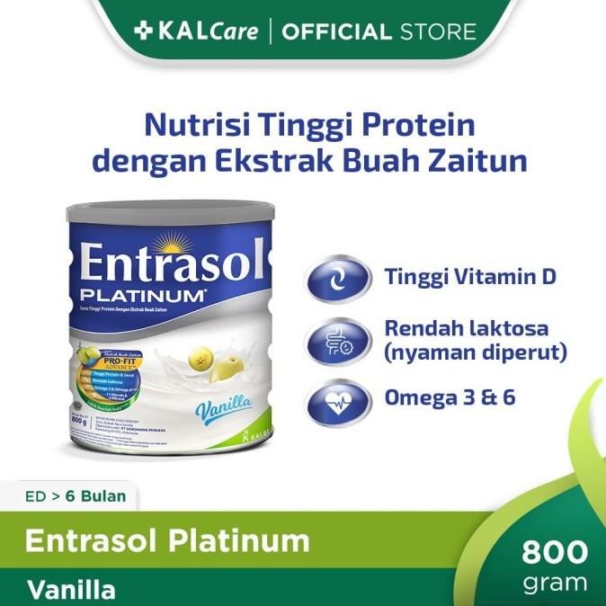 

[ COD ] ENTRASOL PLATINUM VANILA 800 GR