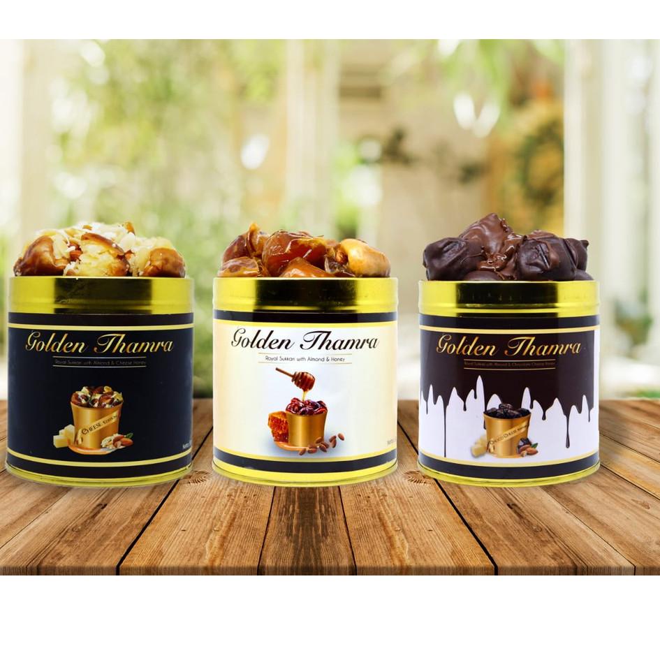 

✨COD✨ Kurma Golden Thamra Sukari Madu Almond 500 Gr murah