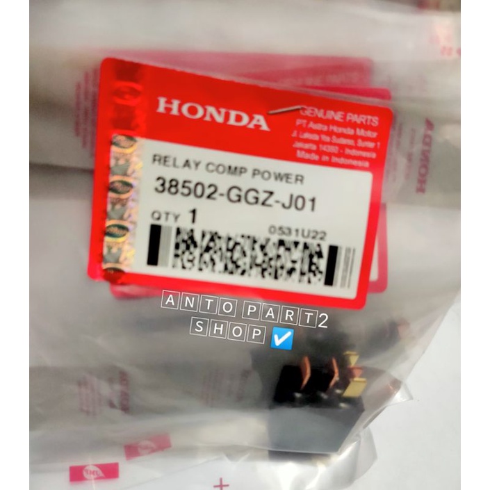 RELAY COMP POWER HONDA BEAT FI ESP 38502-GGZ-J01 RELAY PENGAPIAN SCOOPY FI ESP GENIO ASLI AHM ORIGIN