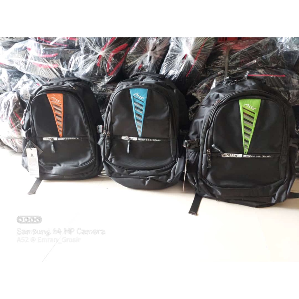 Tas Ransel Alto Original/Tas Ransel Alto HITAM/Tas Ransel Anak SD SMP SMA /Tas Ransel Raincover