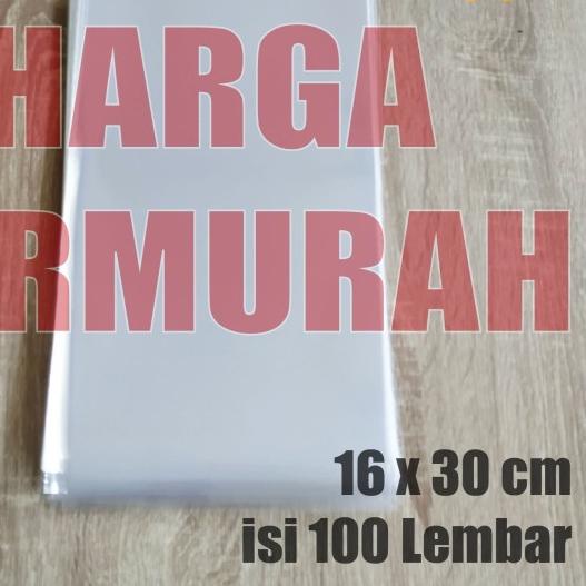 

16X30 CM PLASTIK OPP SEAL TEBAL 30 MICRON (0,5) PLASTIK TEBAL