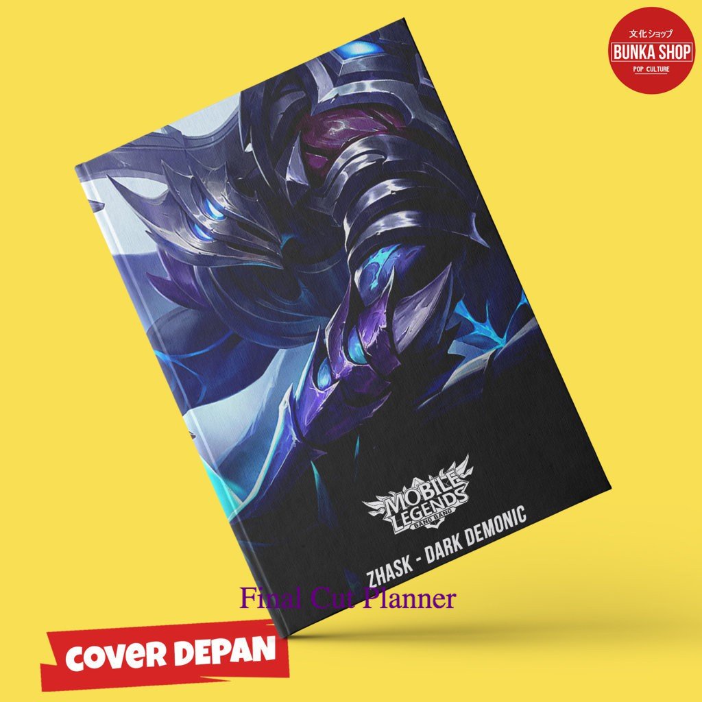 

Note Book Game Mobile Legends Zhask Demonic Hardcover A5 Buku Tulis Catatan Murah .