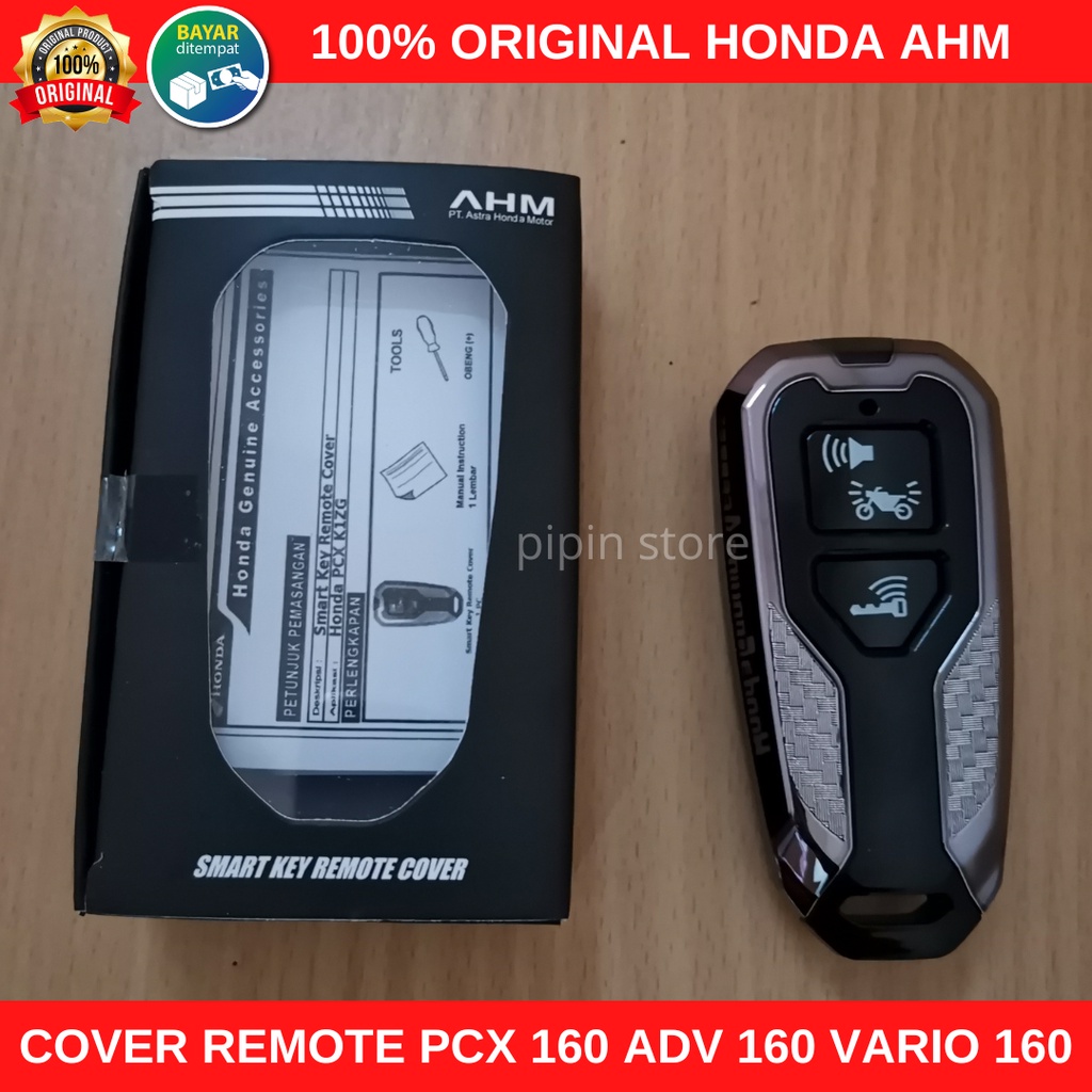 Cover Remote  Vario 160 Cover Kunci Remot Honda Vario 160 Smart Key Case Sarung Kunci PCX 160 ADV 160 Original AHM