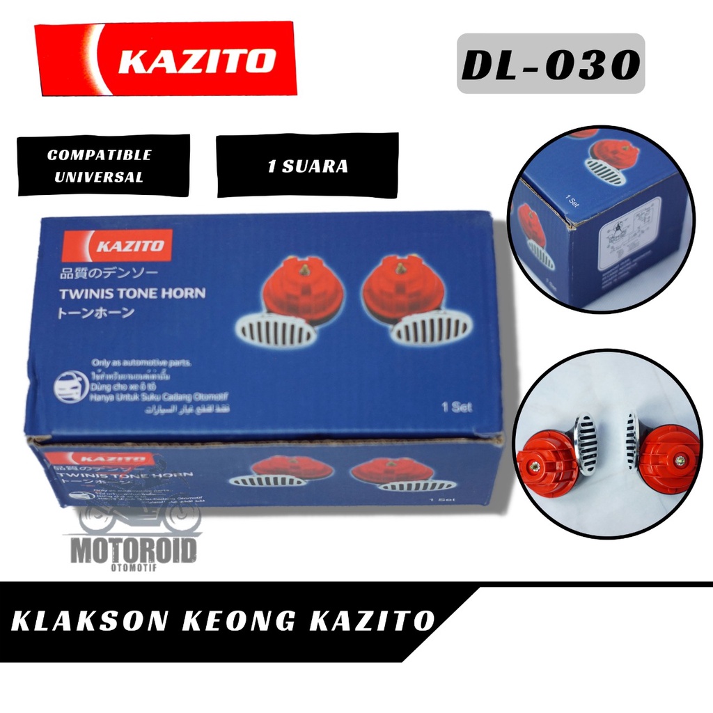 KLAKSON TWINS STONE KAZITO 030 WATERPROF 12V BASS KLAKSON KEONG DOUBLE KAZITO UNIVERSAL