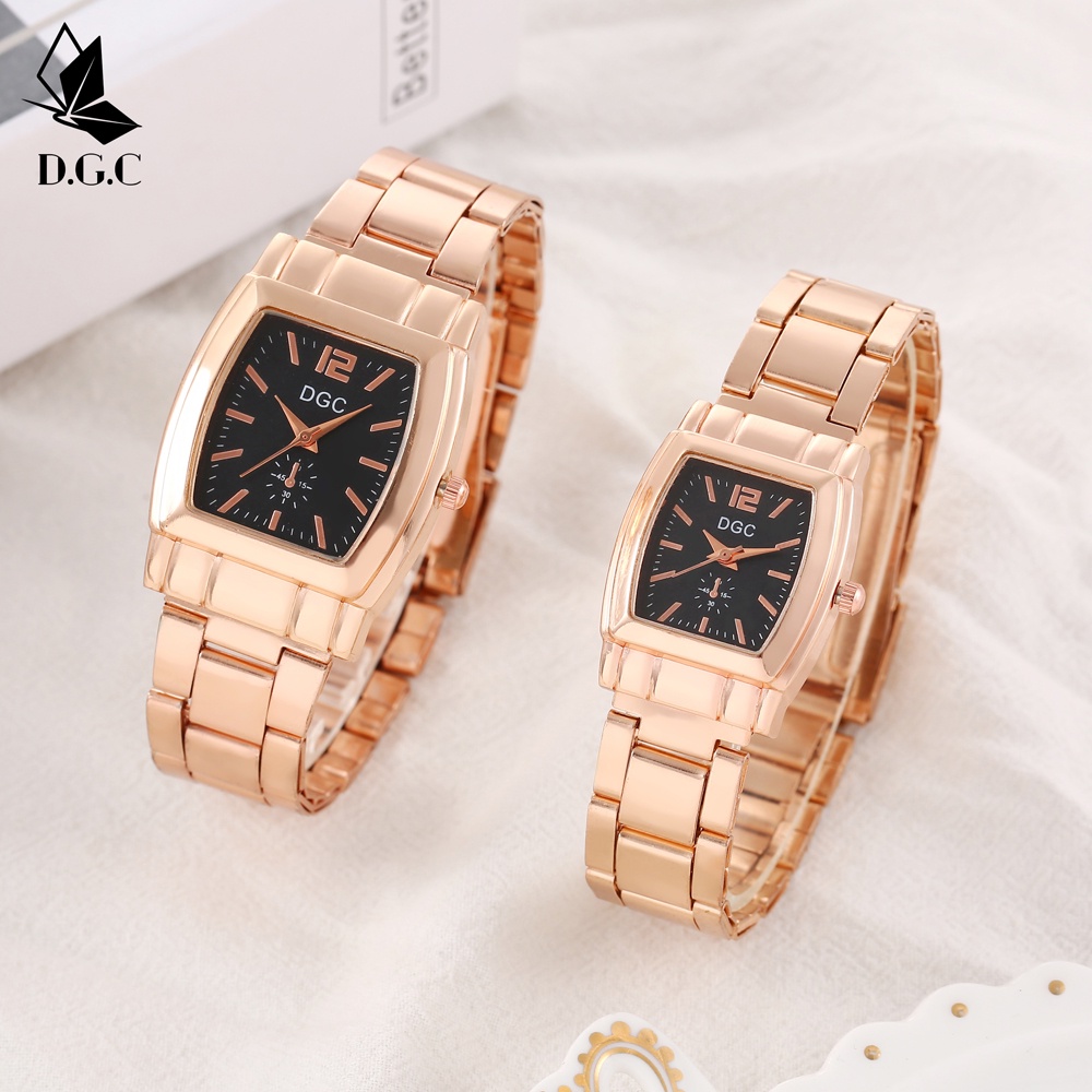 ✨DGC✨ Jam Tangan Couple Kuarsa baja menonton pria dan wanita menonton murah watch C93