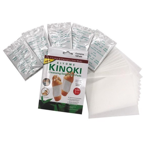Kinoki White Detox Kaki Paket 10box Isi 100pcs Original Detox Tubuh