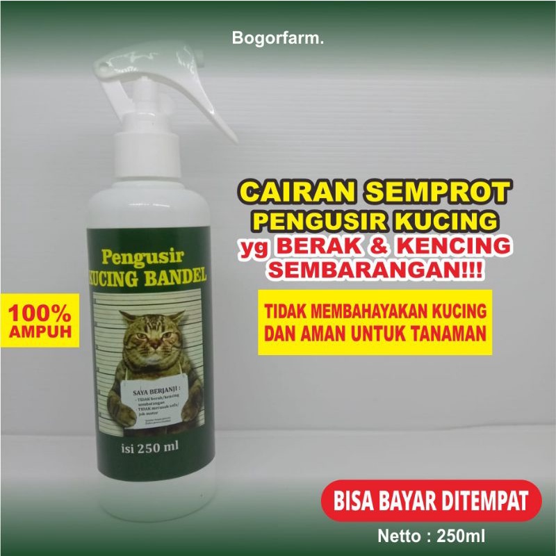 [bogorfarm] PENGUSIR KUCING LIAR 250ml | Cat Repellent | Pengusir Kucing Bandel | Cairan Pengusir Kucing | Spray Anti Kucing