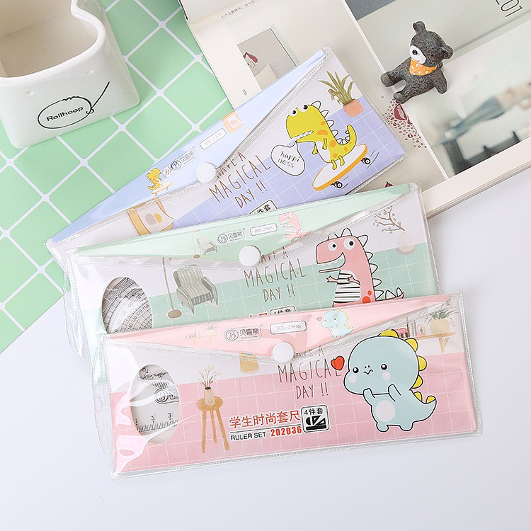 

Gannise Penggaris Busur Pengaris Segitiga Set Ruler Dalam Dompet GN-ST0054